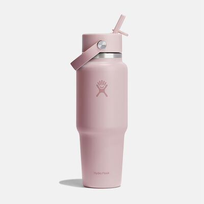 32 oz Wide Mouth Travel Bottle with Flex Straw Cap בקבוק פיה נפתחת